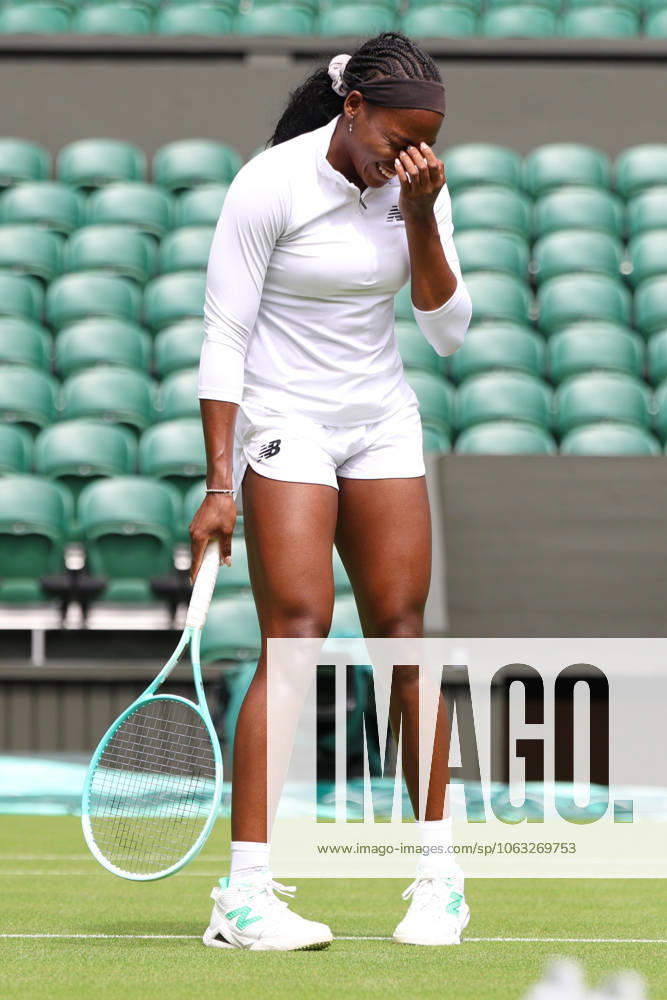 COCO GAUFF of USA during the practice session before Championships 2025 at Wimbledon AELTC in London. London England - ZUMAc278 20250627_zsp_c278_027