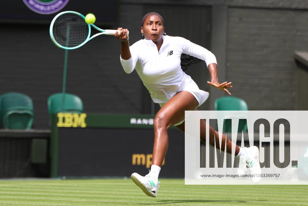 COCO GAUFF of USA during the practice session before Championships 2025 at Wimbledon AELTC in London. London England - ZUMAc278 20250627_zsp_c278_029