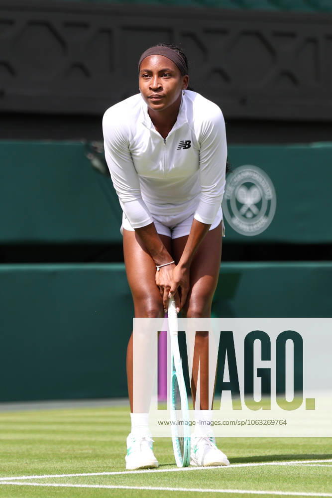 COCO GAUFF of USA during the practice session before Championships 2025 at Wimbledon AELTC in London. London England - ZUMAc278 20250627_zsp_c278_034
