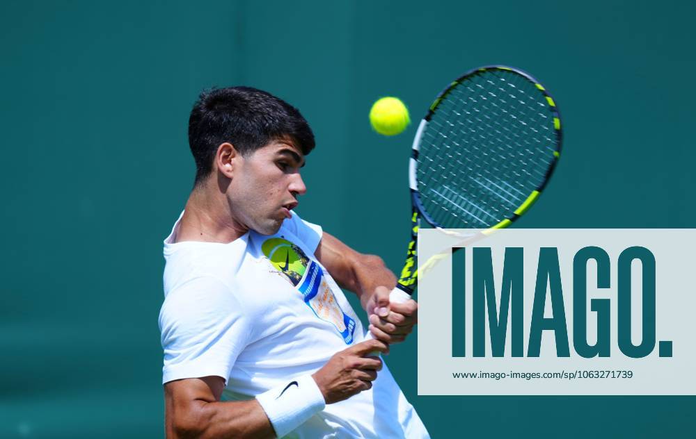 Carlos Alcaraz practices Wimbledon Tennis Championships, Friday Practice, The All England Lawn Tennis and Croquet Club, London, UK - 27 Jun 2025London The All England Lawn Tennis and United Kingdom