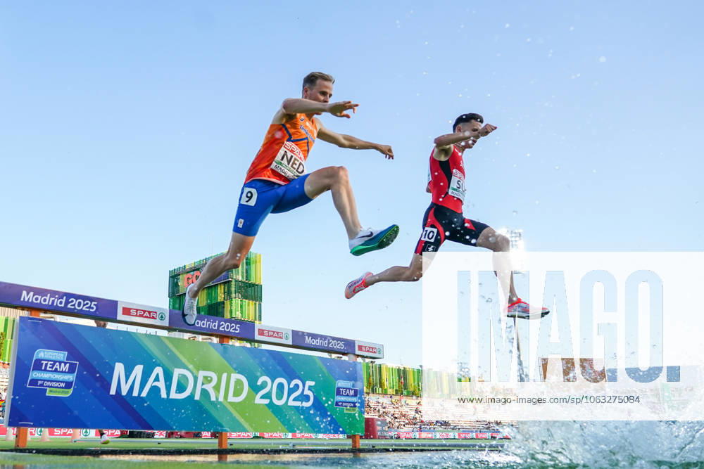 Bilder des Jahres 2025, Sport 06 Juni 2025-06-27 European Athletics Team Championships 1st Division 2025 MADRID, SPAIN - JUNE 27: Nick Marsman of the Netherlands competing in the 3000m Steeplechase Men during Day 2 of the European Athletics Team Championships 1st Division 2025 at Estadio Vallehermoso on June 27, 2025 in Madrid, Spain. (Photo by Joris Verwijst BSR Agency) Madrid Spain Content not available for redistribution in The Netherlands directly or indirectly through any third parties.