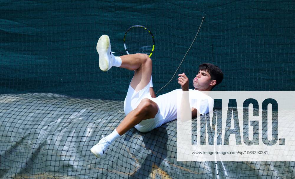 Carlos Alcaraz practices Wimbledon Tennis Championships, Saturday Practice, The All England Lawn Tennis and Croquet Club, London, UK - 28 Jun 2025London The All England Lawn Tennis and United Kingdom