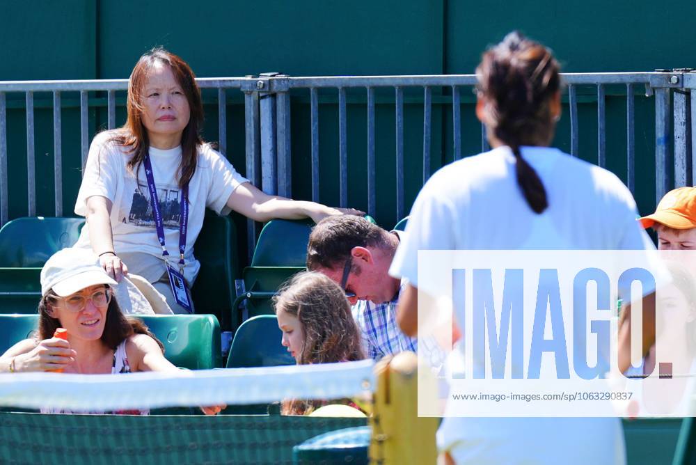 Emma Raducanu practices watched by her mother Wimbledon Tennis Championships, Saturday Practice, The All England Lawn Tennis and Croquet Club, London, UK - 28 Jun 2025London The All England Lawn Tennis and United Kingdom