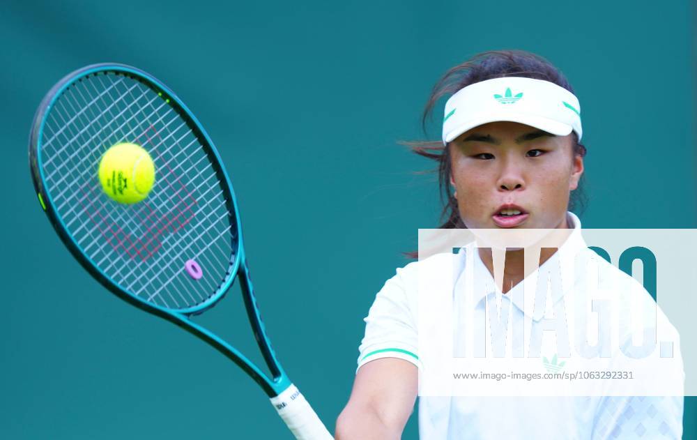 Minnge Xu practices Wimbledon Tennis Championships, Saturday Practice, The All England Lawn Tennis and Croquet Club, London, UK - 28 Jun 2025London The All England Lawn Tennis and United Kingdom