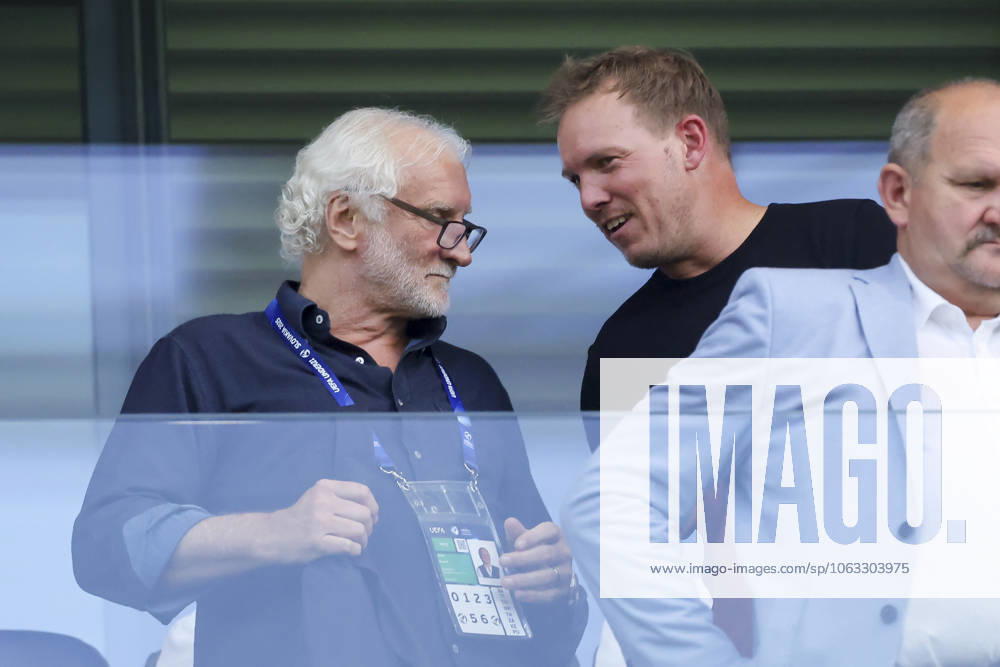 Director national teams Rudi Voeller Germany and national coach Julian Nagelsmann Germany talk together, UEFA European Under 21 Championship 2025 Final, England v Germany Final, National Football Stadium on June 28, 2025 in Bratislava, Slovakia Photo by Marco Steinbrenner DeFodi Images Director national teams Rudi Voeller Germany and national coach Julian Nagelsmann Germany talk together, UEFA European Under 21 Championship 2025 Final, England v Germany Final, National Football Stadium, June 28, 2025 in Bratislava, Slovakia Photo by Marco Steinbrenner DeFodi Images