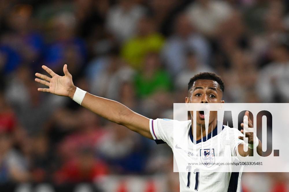 Omari Hutchinson of England U21, U 21 reacts England U21 v Germany U21, UEFA U21 Championship, Final, National Football Stadium, Bratislava, Slovakia - 28 Jun 2025Bratislava National Football Stadium Slovakia