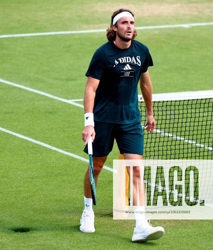 Stefanos Tsitsipas during practice. Wimbledon Tennis Championships, Sunday Practice, The All England Lawn Tennis and Croquet Club, London, UK - 29 Jun 2025London The All England Lawn Tennis and United Kingdom