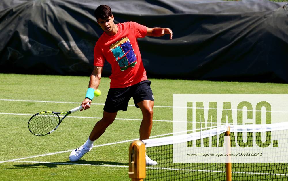 Carlos Alcaraz during practice. Wimbledon Tennis Championships, Sunday Practice, The All England Lawn Tennis and Croquet Club, London, UK - 29 Jun 2025London The All England Lawn Tennis and United Kingdom