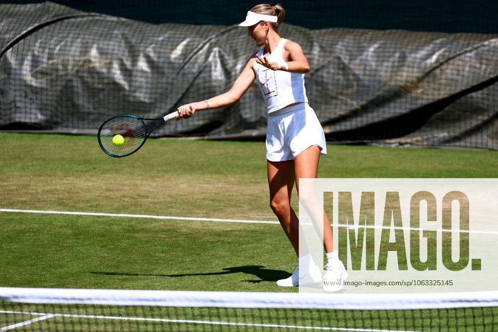 Katie Boulter during practice. Wimbledon Tennis Championships, Sunday Practice, The All England Lawn Tennis and Croquet Club, London, UK - 29 Jun 2025London The All England Lawn Tennis and United Kingdom