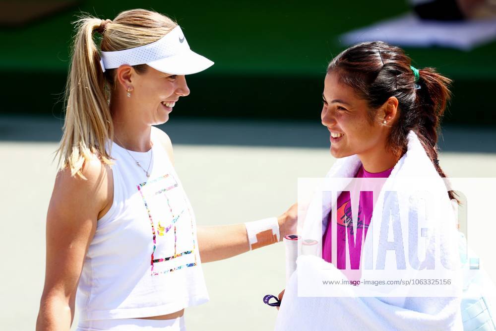 Katie Boulter and Emma Raducanu. Wimbledon Tennis Championships, Sunday Practice, The All England Lawn Tennis and Croquet Club, London, UK - 29 Jun 2025London The All England Lawn Tennis and United Kingdom