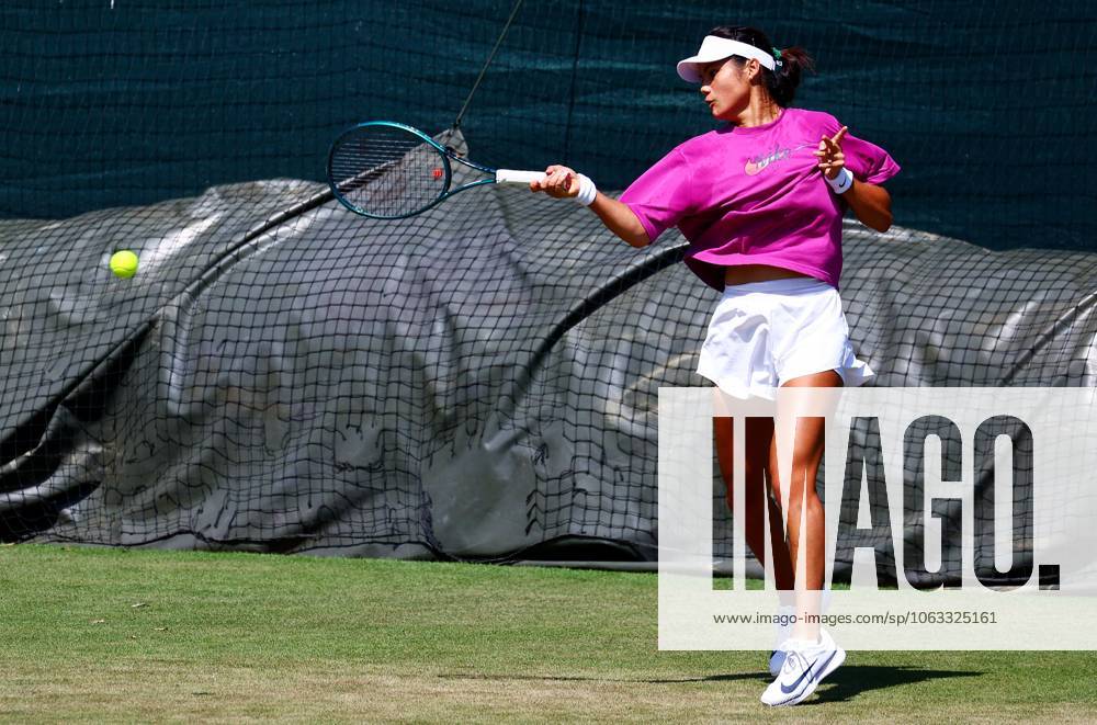 Emma Raducanu during practice. Wimbledon Tennis Championships, Sunday Practice, The All England Lawn Tennis and Croquet Club, London, UK - 29 Jun 2025London The All England Lawn Tennis and United Kingdom