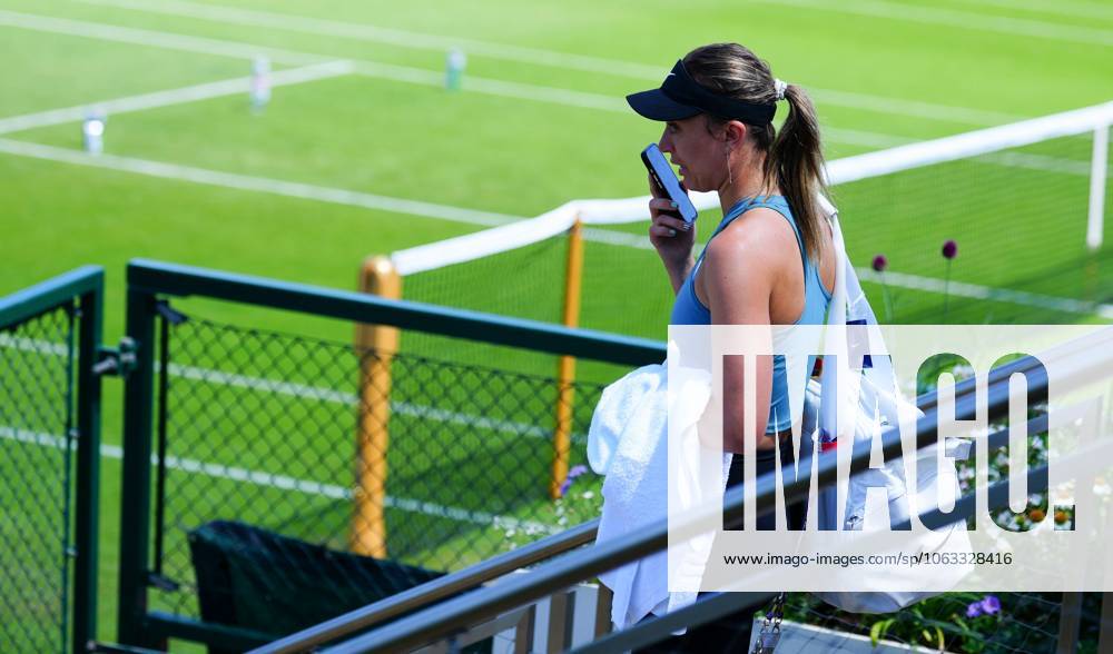 Paula Badosa arrives for practice ahead of her first round match against Katie Boulter Wimbledon Tennis Championships, Sunday Practice, The All England Lawn Tennis and Croquet Club, London, UK - 29 Jun 2025London The All England Lawn Tennis and United Kingdom