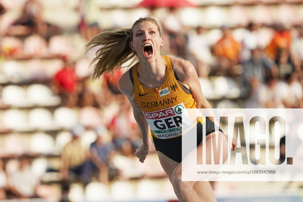 Leichtathletik, athletics, Team Europameisterschaften, European Team Championships Super League 2025 ,1 Div Vallehermoso Stadium Madrid , 27 06 29 06 2025 High Jump Women High Jump Women, Imke Onnen Germany,