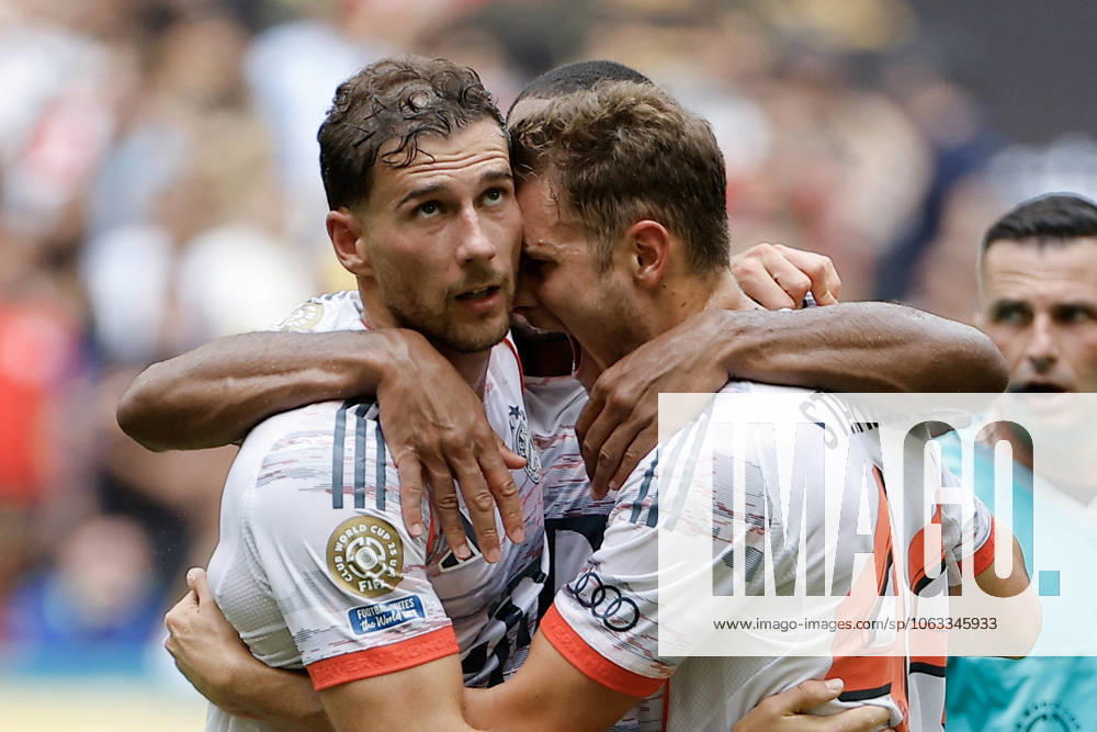 Bilder des Jahres 2025, Sport 06 Juni Players of Bayern Munich celebrate a goal during a Club World Cup match between Flamengo and Bayern Munich at the Hard Rock Stadium in Miami, Florida, USA, 29 June 2025. Club World Cup: Flamengo - Bayern Munich !ACHTUNG: NUR REDAKTIONELLE NUTZUNG!