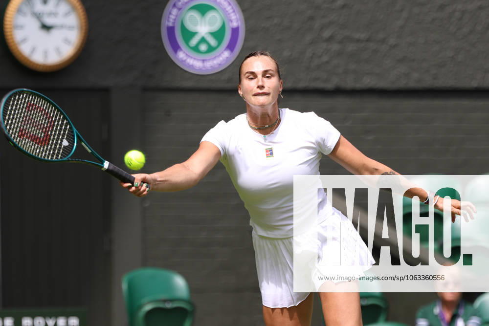 ARYNA SABALENKA during the practice session before Championships 2025 at Wimbledon AELTC in London. London England - ZUMAc278 20250627_zsp_c278_045