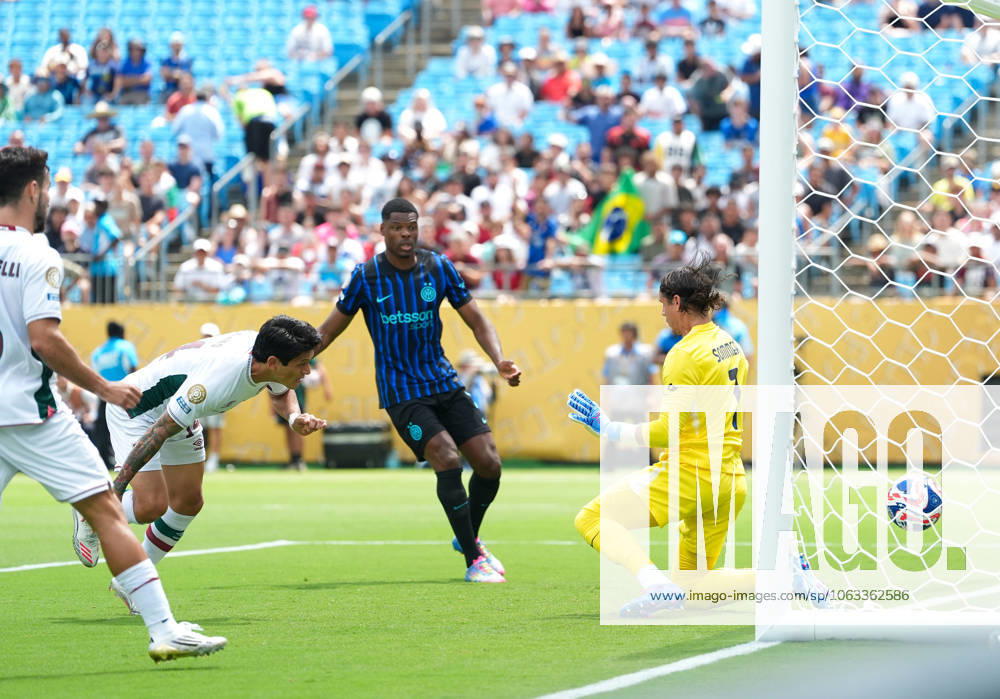 German Cano Fluminense FC, 14 scores a goal for 1 0 against Yann Sommer Inter Milan, 1 USA, Inter Milan vs Fluminense FC, FIFA Club World Cup, Round of 16, Match 53, 30 06 2025 USA, Inter Milan vs Fluminense FC, FIFA Club World Cup, Round of 16, Match 53, 30 06 2025 Charlotte