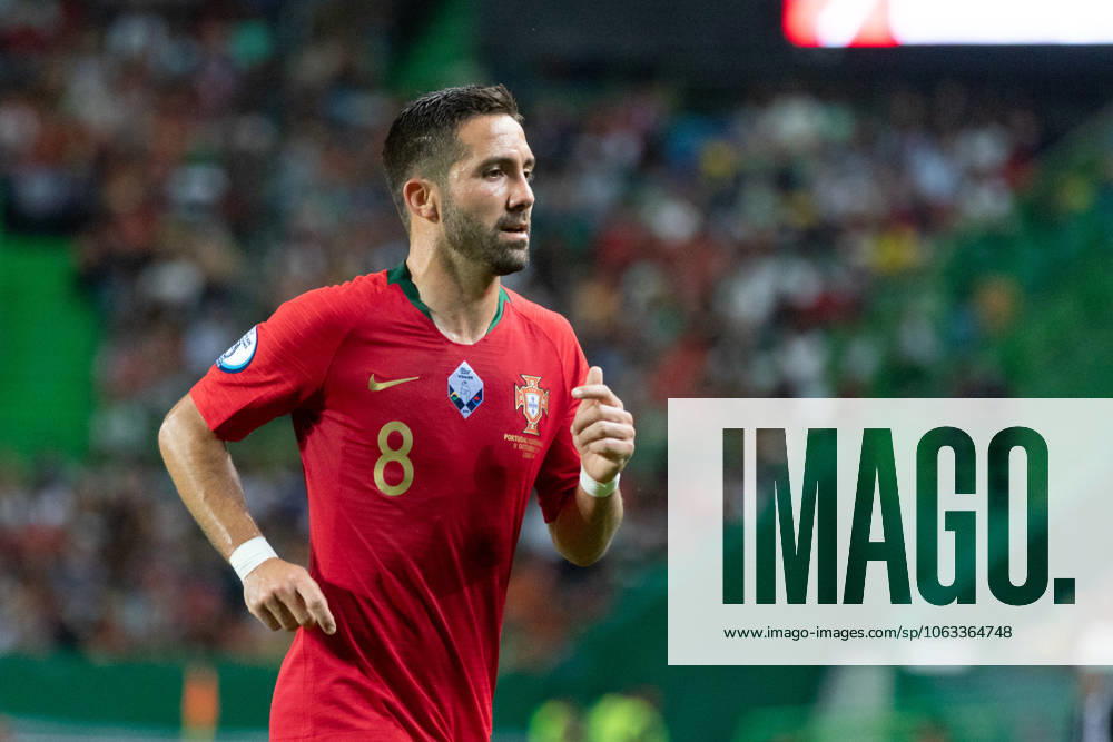 Portugal and Wolverhampton midfielder JOAO MOUTINHO (8) before the start of the game for Euro 2020 Qualifying Round between Portugal and Luxembourg at Estadio Jose de Alvalade Lisbon Portugal - ZUMAs359 20191011_zsp_s359_044