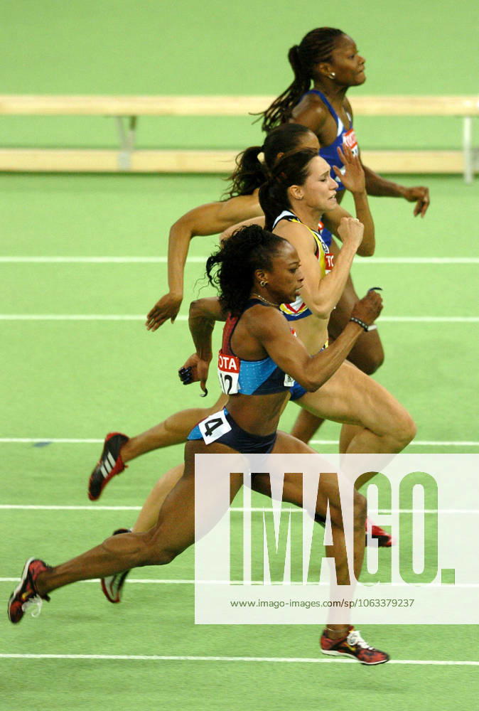 Mar 05, 2004; Budapest, HUNGARY; GAIL DEVERS (USA) wins the 60 meters run final of the 10th IAAF World Indoor Championships in Budapest. Budapest HUNGARY