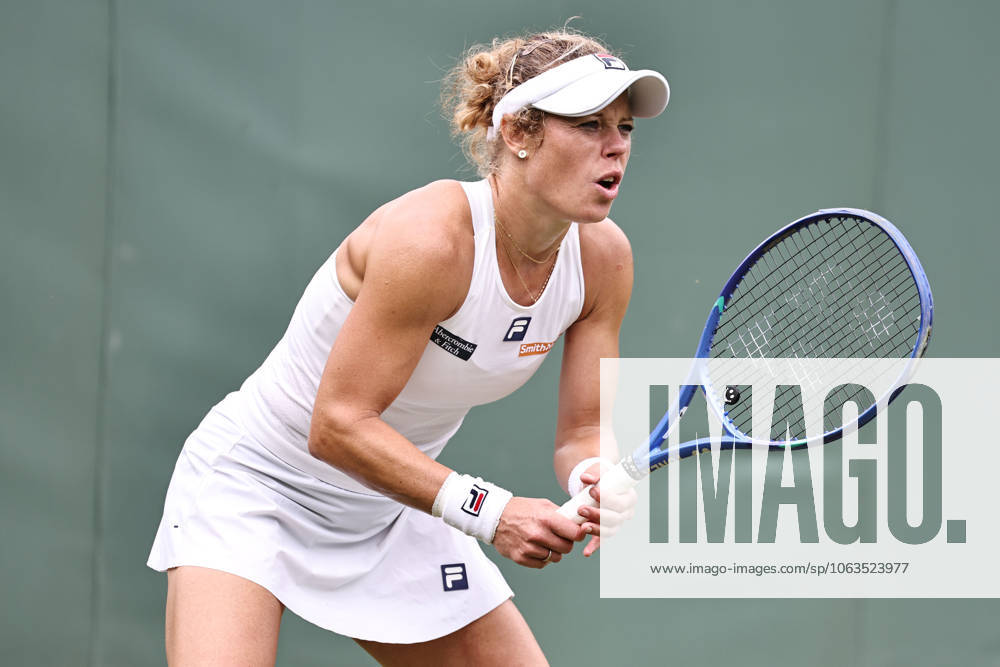 Laura Siegemund, GER, during second round of 2025 All England Lawn Tennis Championships at Wimbledon, womens singles, London