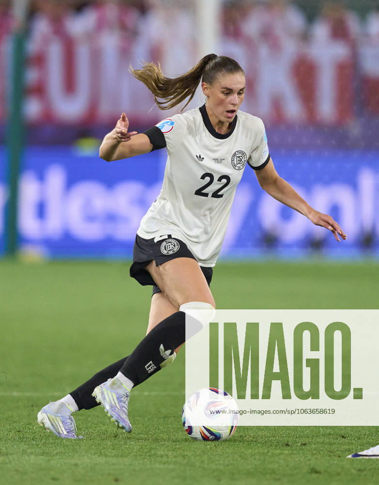 Jule Brand, 22 of Team Germany in the football UEFA Women EURO 2025 match GERMANY - POLAND 2-0 in Season 2025 2026 at July 4, 2025 in St.Gallen, Switzerland.
