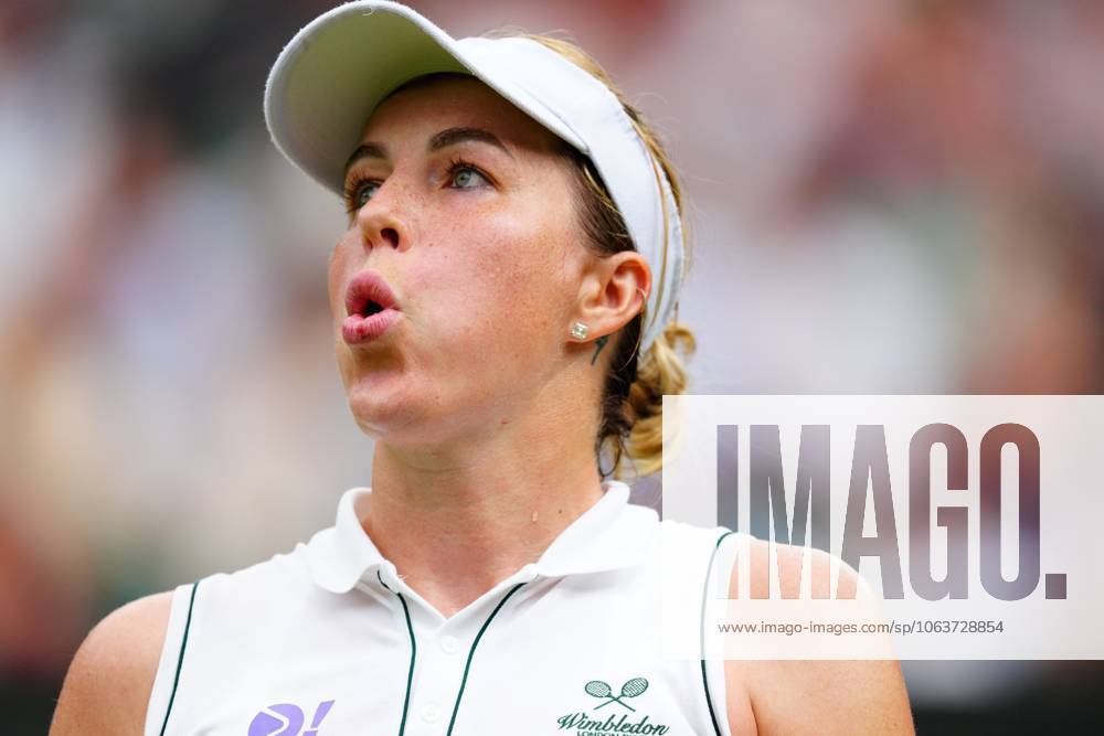 Anastasia Pavlyuchenkova during her fourth round match Wimbledon Tennis Championships, Day 7, The All England Lawn Tennis and Croquet Club, London, UK - 06 Jul 2025London The All England Lawn Tennis and United Kingdom