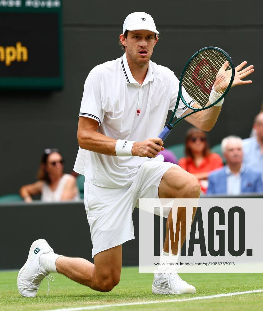 Nicolas Jarry during his fourth round match Wimbledon Tennis Championships, Day 7, The All England Lawn Tennis and Croquet Club, London, UK - 06 Jul 2025London The All England Lawn Tennis and United Kingdom