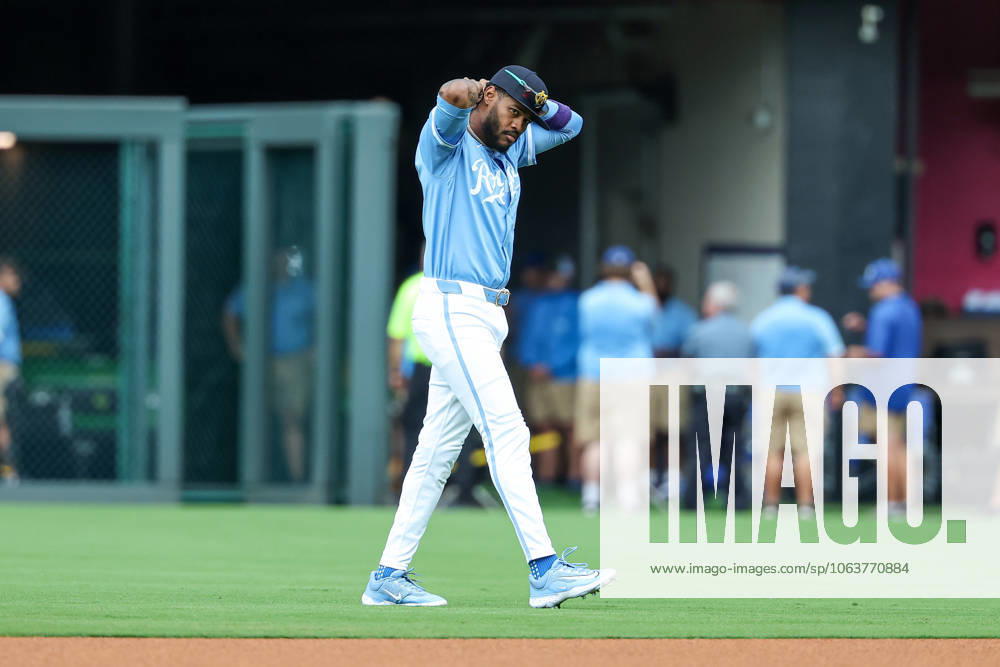 Kansas City Royals third baseman Maikel Garcia (11) is seen during warmups before a game against the Los Angeles Dodgers at Kauffman Stadium in Kansas City, MO. CSM Kansas City United States of America - ZUMAc04_ 20250629_zma_c04_513