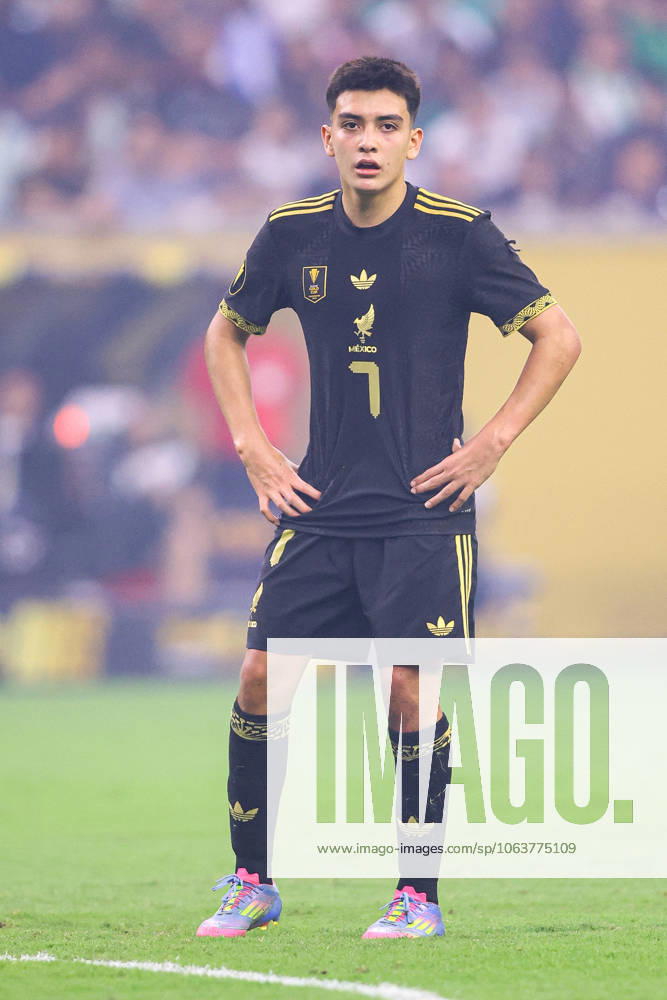 UNITED STATES VS MEXICO - COPA ORO - 06 JULIO 2025 HOUSTON,TEXAS. JULY 06th: Gilberto Mora 7 of Mexico During the Final match between United States and Mexico in the Concacaf Gold Cup 2025, held at the NRG Stadium, in Houston,Texas (PHOTO BY FABIAN MEZA STRAFFON IMAGES IMAGO MANDATORY CREDIT EDITORIAL USE