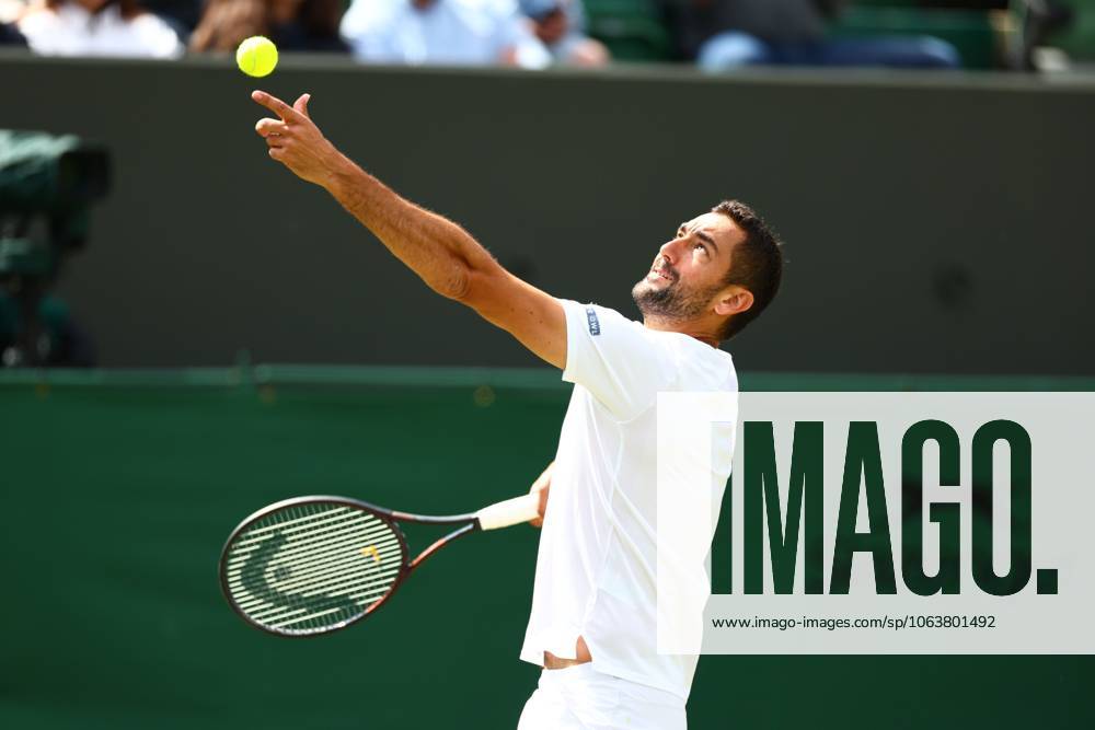 Marin Cilic during his Round of 16 match Wimbledon Tennis Championships, Day 8, The All England Lawn Tennis and Croquet Club, London, UK - 07 Jul 2025London The All England Lawn Tennis and United Kingdom