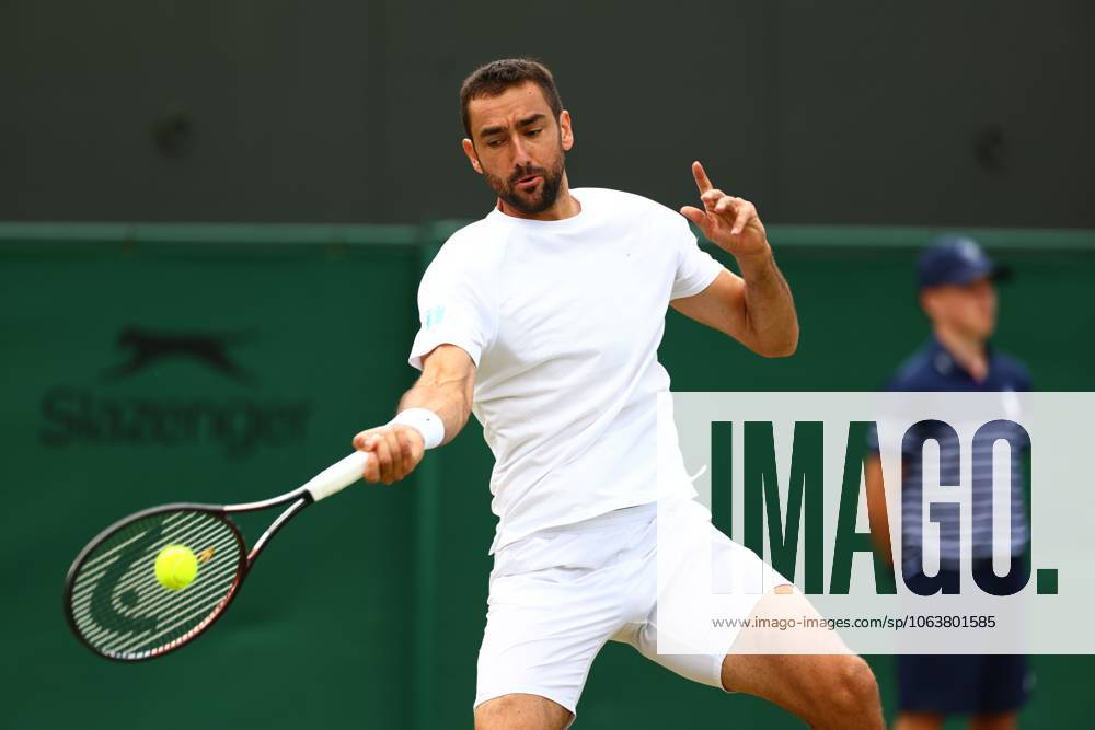 Marin Cilic during his Round of 16 match Wimbledon Tennis Championships, Day 8, The All England Lawn Tennis and Croquet Club, London, UK - 07 Jul 2025London The All England Lawn Tennis and United Kingdom