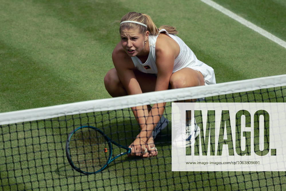Wimbledon Championships 2025 07 Jul 2025 Hannah Klugman frustrated at the Wimbledon Championships 2025 AELTC London Church Road, Wimbledon, London, United Kingdom Wimbledon England, UK NEWSPAPERS OUT