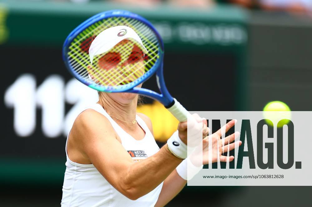 Belinda Bencic during her Round of 16 match Wimbledon Tennis Championships, Day 8, The All England Lawn Tennis and Croquet Club, London, UK - 07 Jul 2025London The All England Lawn Tennis and United Kingdom