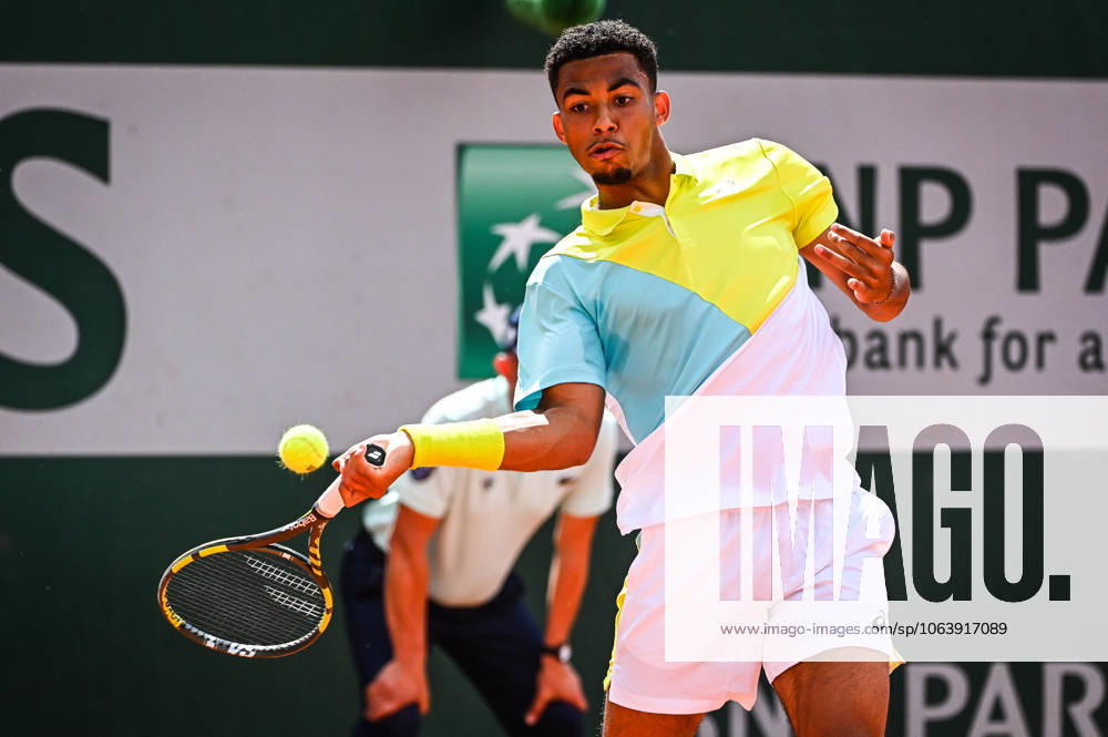 Arthur FILS of France during the Qualifying Day one of Roland-Garros 2022, French Open 2022, Grand Slam tennis tournament at the Roland-Garros stadium on May 16, 2022 in Paris, France.
