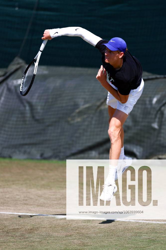 Jannik Sinner on the practice courts Wimbledon Tennis Championships, Day 10, The All England Lawn Tennis and Croquet Club, London, UK - 09 Jul 2025London The All England Lawn Tennis and United Kingdom