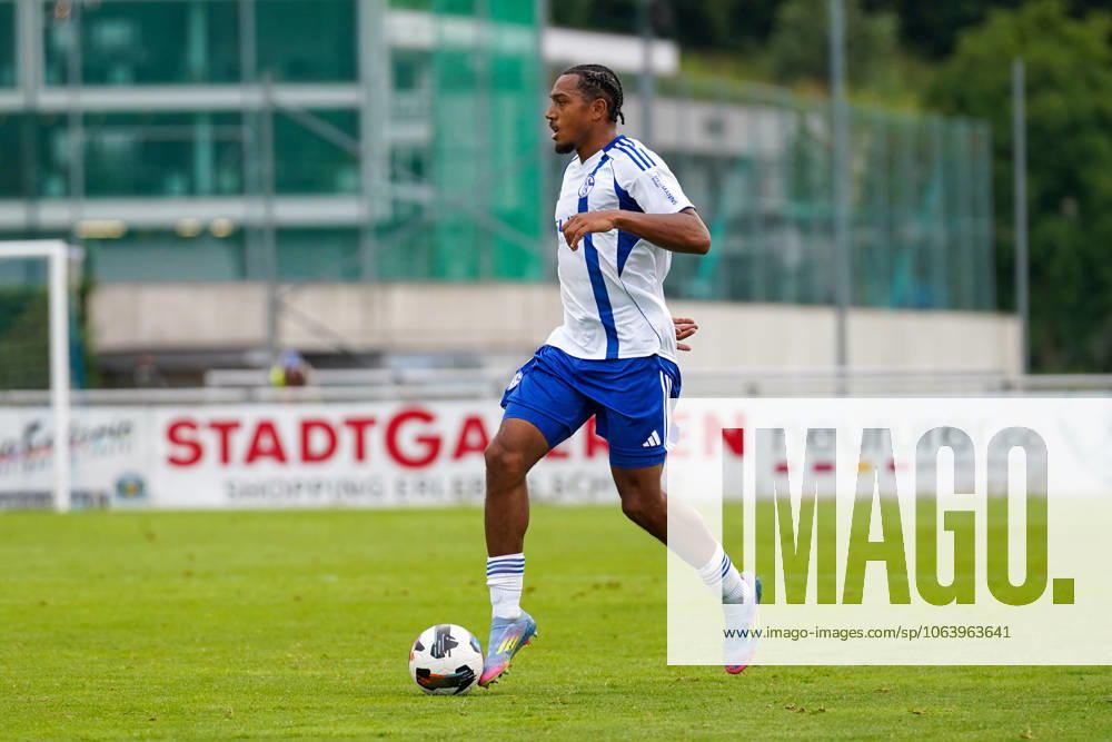 FC Schalke 04 training camp Neustift im Stubaital test match 09 07 2025 FC Schalke 04 vs Panathinaikos Athens Silberstadt Arena Schwaz, Austria Anton Donkor Schalke 04