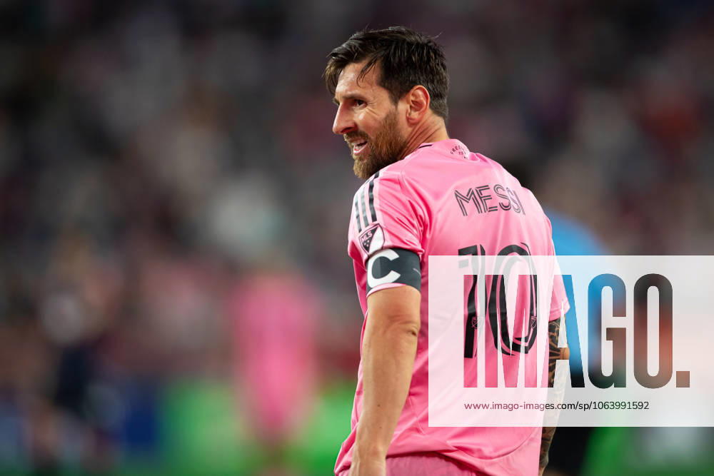 Foxborough, Massachusetts, USA; Inter Miami CF forward Lionel Messi (10) smiles in a Major League Soccer game between the New England Revolution and Inter Miami CF at Gillette Stadium. (c) CSM - ZUMAc04_ 20250709_zma_c04_174