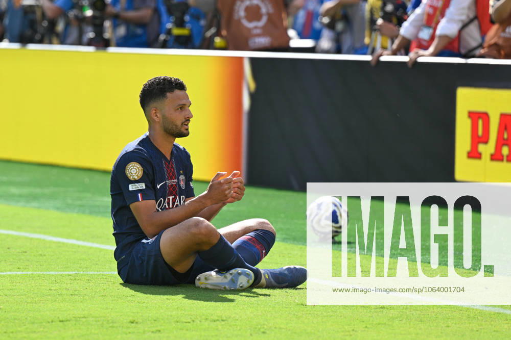 EAST RUTHERFORD, NJ - JULY 09: Paris Saint-Germain forward Goncalo Ramos 9 is shown celebrating his goal during the 2025 FIFA Club World Cup match between Paris Saint-Germain FC and Real Madrid CF on July 9th, 2025 at MetLife Stadium in East Rutherford, New Jersey. (Photo by Terence Lewis Icon Sportswire) SOCCER: JUL 09 FIFA Club World Cup Semi-final PSG vs Real Madrid CF Icon250709008