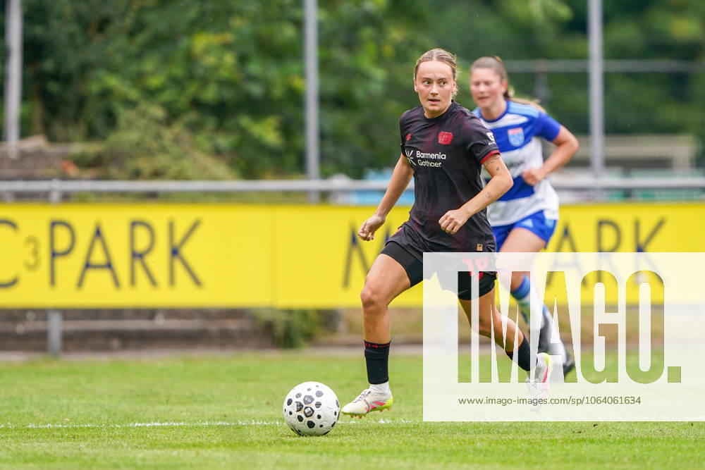 2025-07-11 PEC Zwolle Women v Bayer Leverkusen Women - Pre-season friendly WEZEP, NETHERLANDS - JULY 11: Sofie Zdebel of Bayer Leverkusen 04 during the Pre-season friendly match between PEC Zwolle Women and Bayer Leverkusen Women at Sportpark Mulderssingel on July 11, 2025 in Wezep, Netherlands. Wezep Sportpark Mulderssingel Netherlands Content not available for redistribution in The Netherlands directly or indirectly through any third parties.