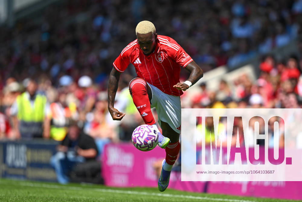 Chesterfield v Nottingham Forest - Pre-Season Friendly Callum Hudson-Odoi of Nottingham Forest participates in the pre-season friendly match between Chesterfield and Nottingham Forest at the SMH Group Stadium in Chesterfield, England, on July 12, 2025. Chesterfield Derbyshire United Kingdom