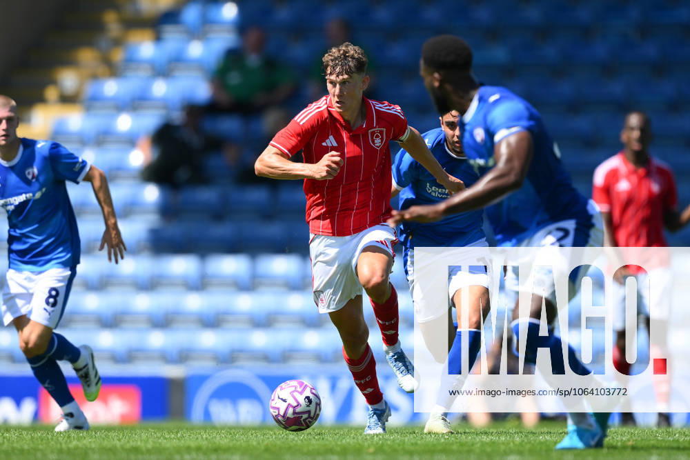 Chesterfield v Nottingham Forest - Pre-Season Friendly Ryan Yates of Nottingham Forest is in action during the pre-season friendly match between Chesterfield and Nottingham Forest at the SMH Group Stadium in Chesterfield, England, on July 12, 2025. Chesterfield Derbyshire United Kingdom
