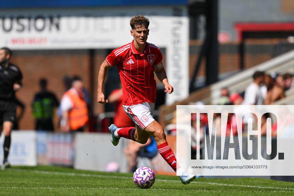 Chesterfield v Nottingham Forest - Pre-Season Friendly Ryan Yates of Nottingham Forest is in action during the pre-season friendly match between Chesterfield and Nottingham Forest at the SMH Group Stadium in Chesterfield, England, on July 12, 2025. Chesterfield Derbyshire United Kingdom