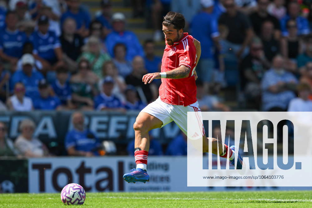 Chesterfield v Nottingham Forest - Pre-Season Friendly Jota Silva of Nottingham Forest participates in the pre-season friendly match between Chesterfield and Nottingham Forest at the SMH Group Stadium in Chesterfield, England, on July 12, 2025. Chesterfield Derbyshire United Kingdom