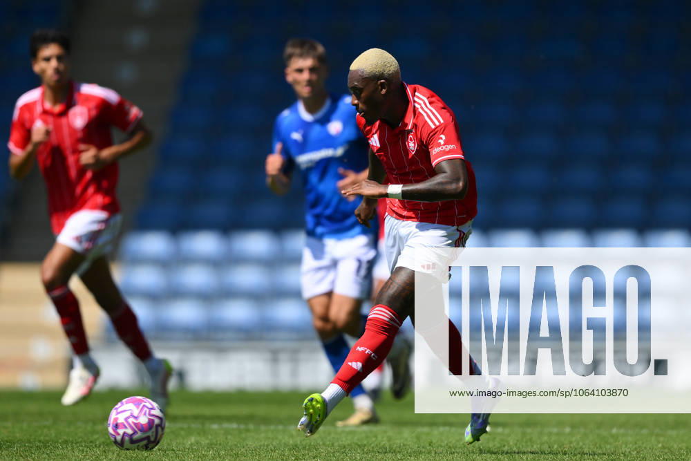 Chesterfield v Nottingham Forest - Pre-Season Friendly Callum Hudson-Odoi of Nottingham Forest participates in the pre-season friendly match between Chesterfield and Nottingham Forest at the SMH Group Stadium in Chesterfield, England, on July 12, 2025. Chesterfield Derbyshire United Kingdom