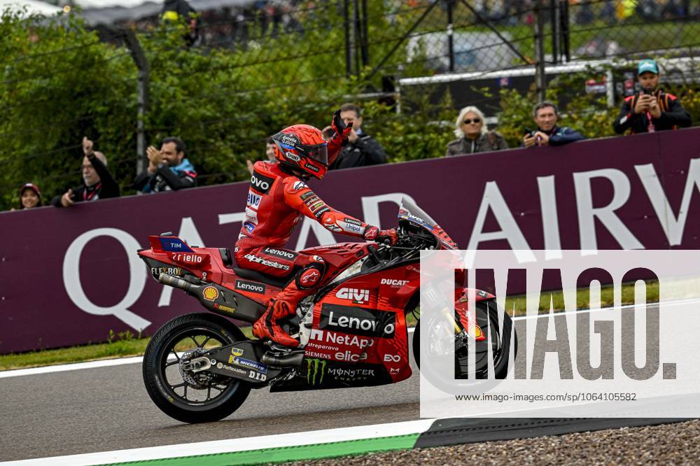 MOTO - MOTO GP - GERMANY GRAND PRIX 2025 93 MARQUEZ Marc (spa), Ducati Lenovo Team, Ducati Desmosedici GP25, action, celebrating his win in Sprint Race during the 2025 MotoGP Motul Liqui Moly Grand Prix of Germany, Germany GP, on the Sachsenring circuit, from July 11 to 13, in Germany - Hohenstein-ErnstthalGermany