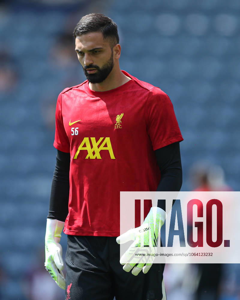 Pre-season friendly Preston North End v Liverpool Giorgi Mamardashvilli of Liverpool warms up during the Pre-season friendly match Preston North End vs Liverpool at Deepdale, Preston, United Kingdom, 13th July 2025 (Photo by Jorge Horsted News Images) Preston Deepdale Lancashire United Kingdom