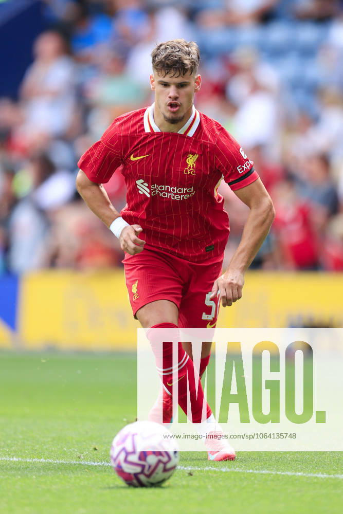 Fußball Vorsaison-Freundschaftsspiel Preston North End gegen Liverpool 13. Juli 2025 Vorsaison-Freundschaftsspiel Preston North End gegen Liverpool Milos Kerkez von Liverpool Foto Simon Stacpoole Abseits Preston UK