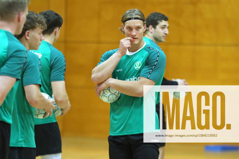 HBL1 Training kick-off of SC DHfK Leipzig, 17 07 25 Blaer Hinriksson 44, SC DHfK Leipzig Handball, DAIKIN HBL, Season 2025 2026, Training kick-off of SC DHfK Leipzig on 17 07 25 in the Quarterback Immobilien Arena Leipzig Kleine Arena
