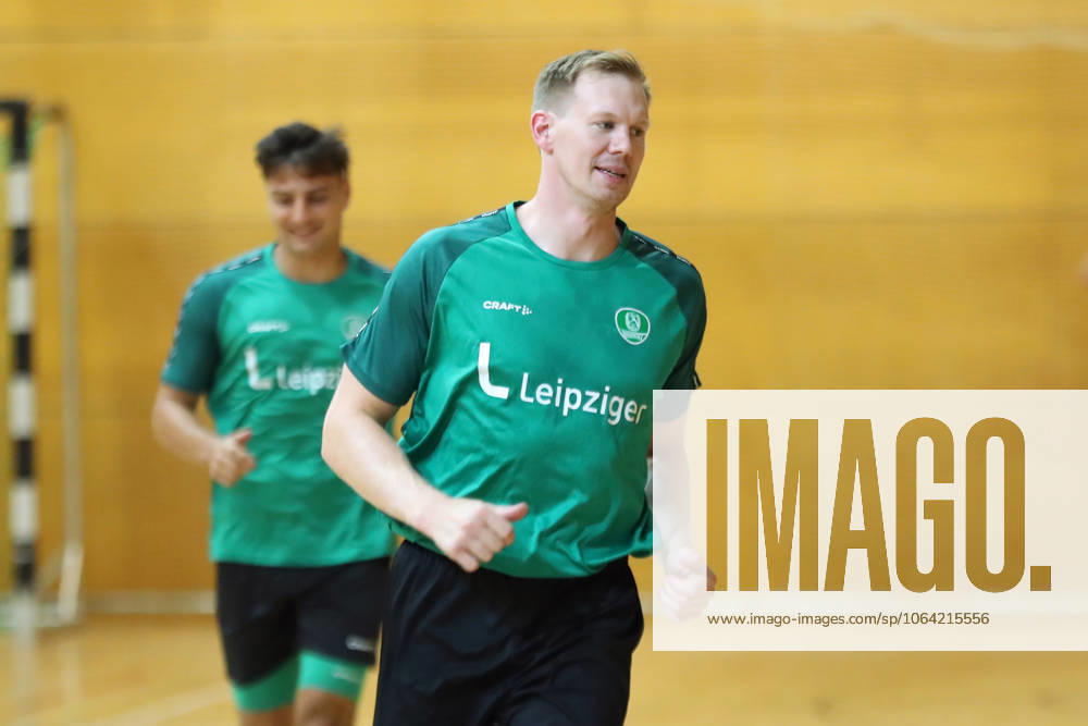 HBL1 Training kick-off of SC DHfK Leipzig, 17 07 25 Adam Lönn 15, SC DHfK Leipzig Handball, DAIKIN HBL, Season 2025 2026, Training kick-off of SC DHfK Leipzig on 17 07 25 in the Quarterback Immobilien Arena Leipzig Kleine Arena