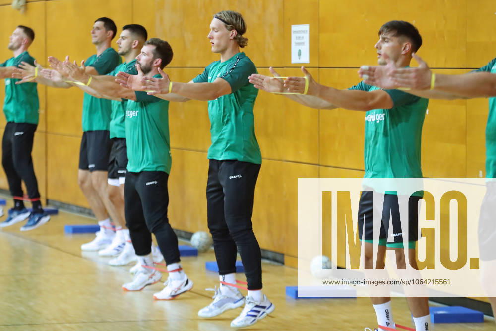 HBL1 Training kick-off of SC DHfK Leipzig, 17 07 25 Handball, DAIKIN HBL, Season 2025 2026, Training kick-off of SC DHfK Leipzig on 17 07 25 in the Quarterback Immobilien Arena Leipzig Kleine Arena