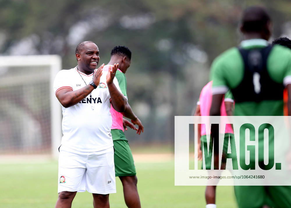 Harambee Stars Head coach Benni McCarthy gives instruction during their training session for Africa Nations Championship (CHAN) on 16th July 2025 at Moi International Sports Centre, Kasarani Annexe ground.Photo CHRIS OMOLLO